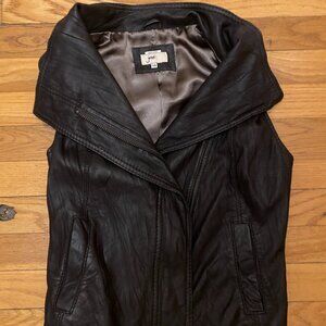 Edgy sleeveless moto vest
